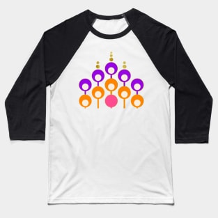 Groovy retro bubbles Baseball T-Shirt